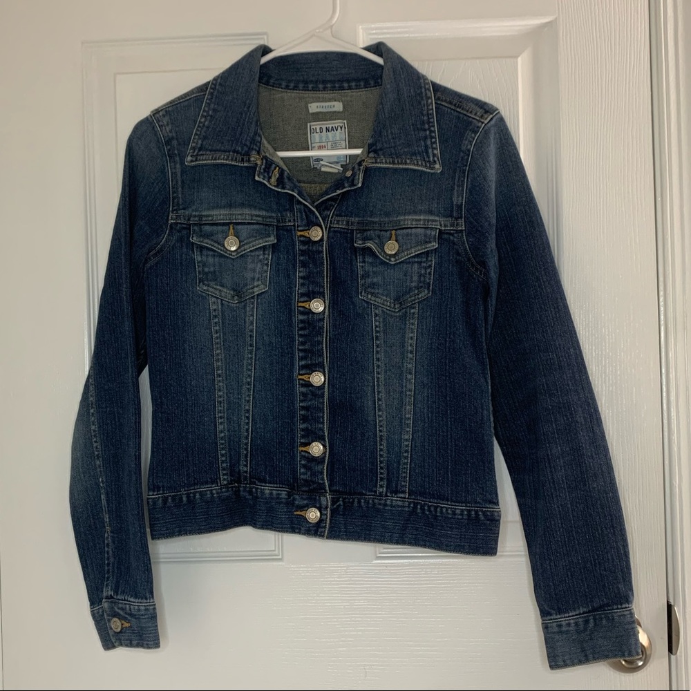Old Navy Stretch Denim Jean Jacket, Size Small!